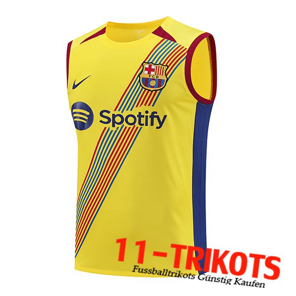 FC Barcelona Trainings-Tanktop Gelb 2023/2024 -04