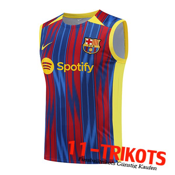 FC Barcelona Trainings-Tanktop Rot/Blau 2023/2024 -02