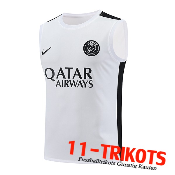 PSG Trainings-Tanktop Weiß 2023/2024 -03