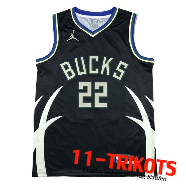 Milwaukee Bucks Trikot (MIDDLETON #22) 2023/24 Schwarz