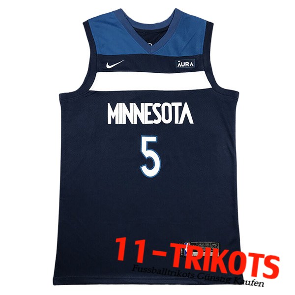 Minnesota Timberwolves Trikot (EDWARDS #5) 2023/24 Schwarz/Blau