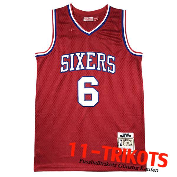 Philadelphia 76ers Trikot (ERVING #6) 2023/24 Rot