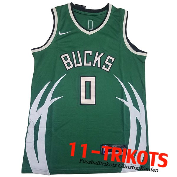 Milwaukee Bucks Trikot (LILLARD #0) 2023/24 Grün