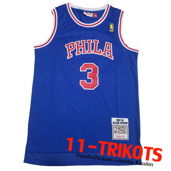 Philadelphia 76ers Trikot (IVERSON #3) 2023/24 Blau