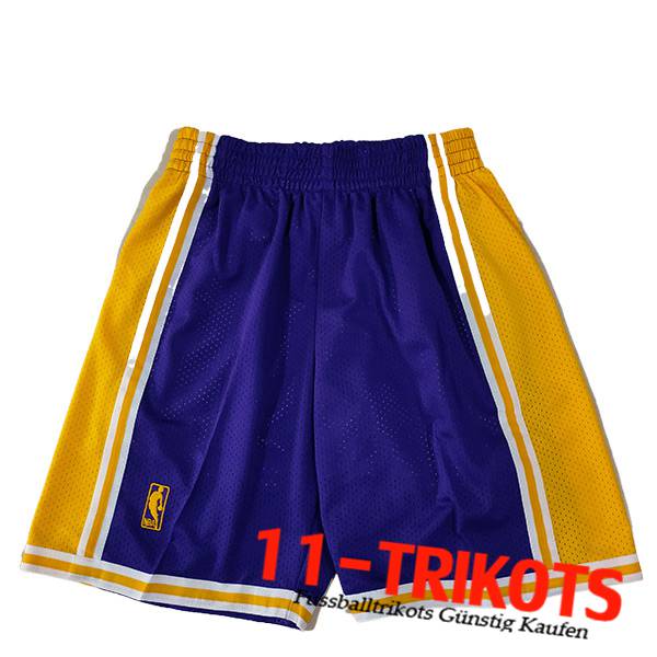 Los Angeles Lakers Shorts NBA 2023/24 lila/Gelb -02