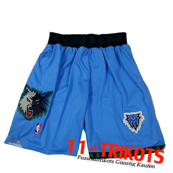 Minnesota Timberwolves Shorts NBA 2023/24 Blau