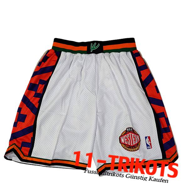 American All-Star Shorts NBA 2023/24 Weiß/Rot