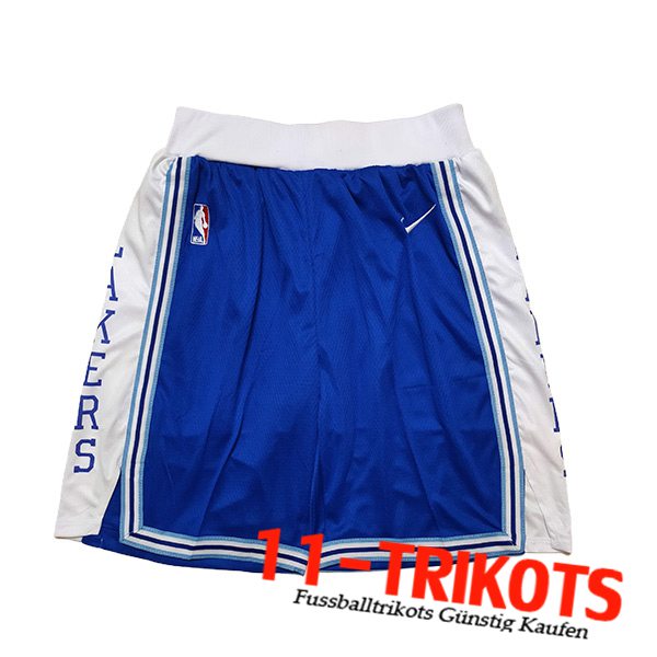 Los Angeles Lakers Shorts NBA 2023/24 Weiß/Schwarz/Blau