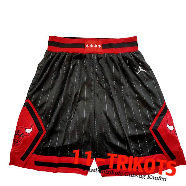 Chicago Bulls Shorts NBA 2023/24 Schwarz/Rot -02