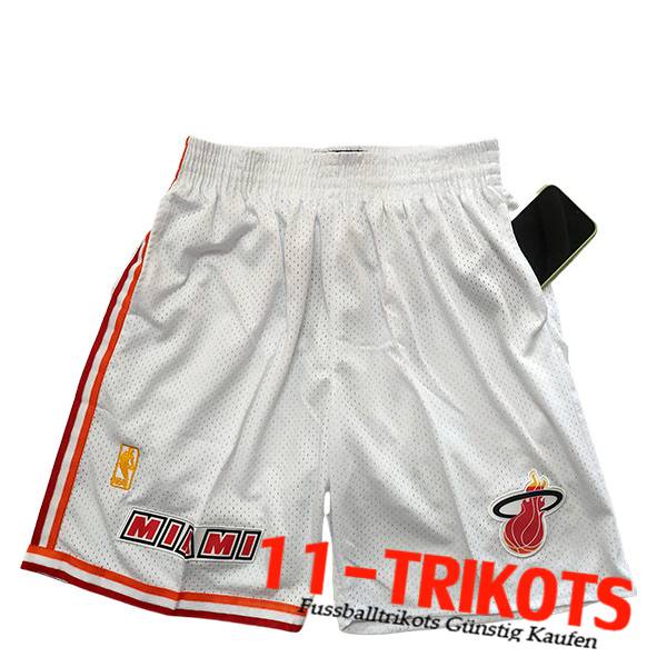 Miami Heat Shorts NBA 2023/24 Weiß -02