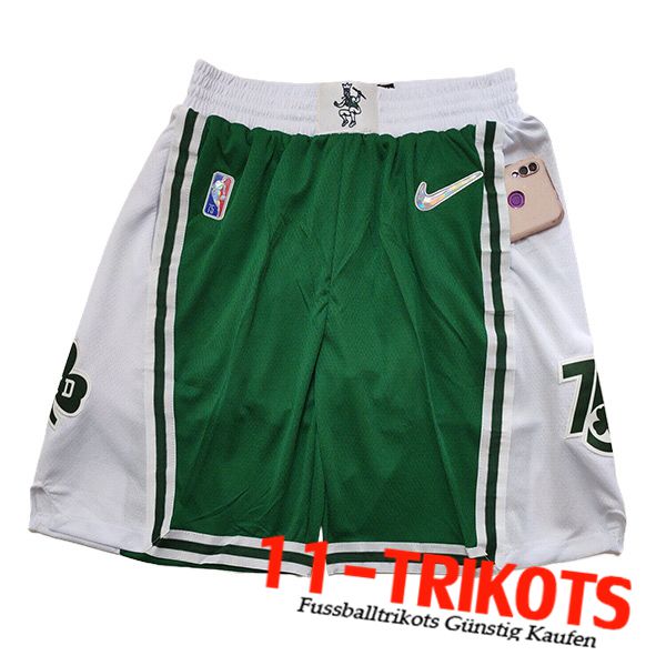 Boston Celtics Shorts NBA 2023/24 Grün/Weiß
