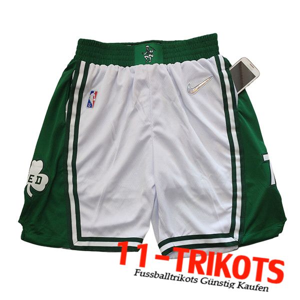 Boston Celtics Shorts NBA 2023/24 Weiß/Grün