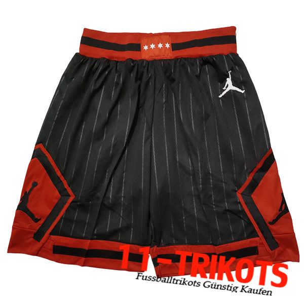 Chicago Bulls Shorts NBA 2023/24 Schwarz/Rot -03