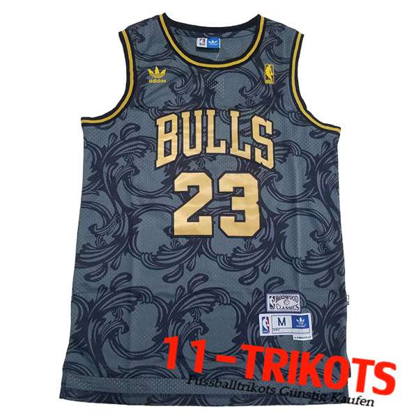 Chicago Bulls Trikot (JORDAN #23) 2023/24 Grau/Schwarz/Gelb