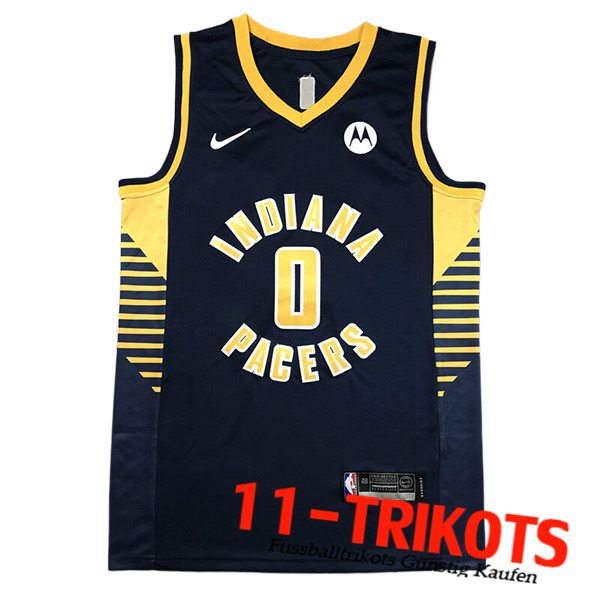 Indiana Pacers Trikot (HALIBURTON #0) 2023/24 Schwarz/Gelb