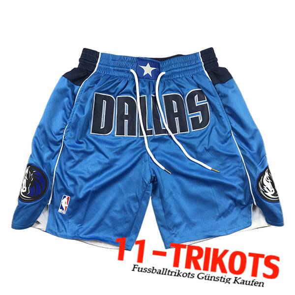 Dallas Mavericks Shorts NBA 2023/24 Blau