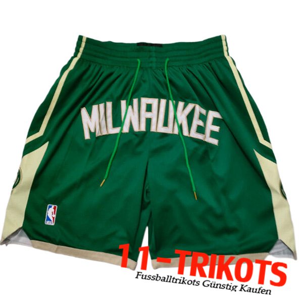 Milwaukee Bucks Shorts NBA 2023/24 Grün