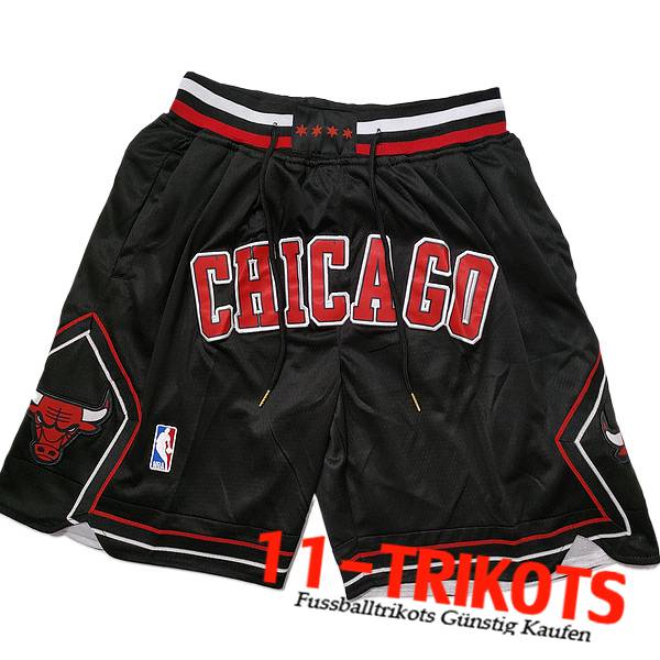 Chicago Bulls Shorts NBA 2023/24 Schwarz/Rot -04