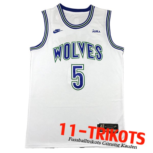 Minnesota Timberwolves Trikot (EDWARDS #5) 2023/24 Weiß/Blau