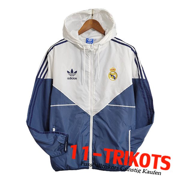 Real Madrid Windjacke Weiß 2023/2024 -08