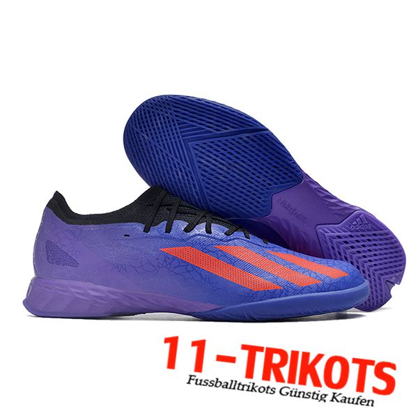 Adidas Fussballschuhe X CRAZYFAST.1 IC BOOTS lila/Rot