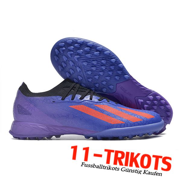 Adidas Fussballschuhe X CRAZYFAST.1 TF BOOTS lila/Rot