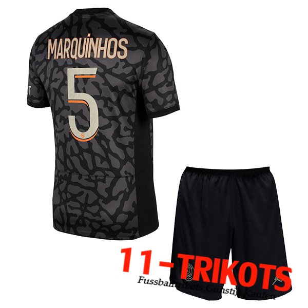 PSG (MARQUINHOS #5) Kinder 2023/2024 Third Trikot