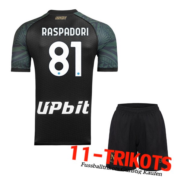 SSC Neapel (RASPADORI #81) Kinder 2023/2024 Third Trikot