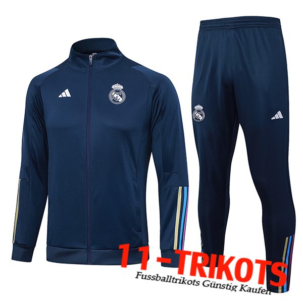 Real Madrid Trainingsanzug (Jacke) Navy blau 2023/2024 -02