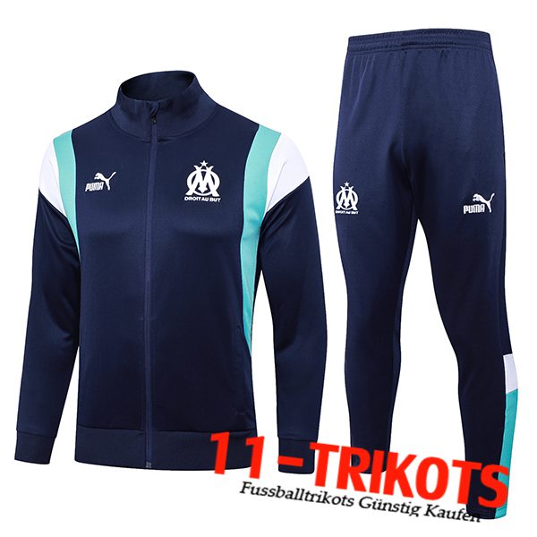 Marseille Trainingsanzug (Jacke) Navy blau 2023/2024 -02