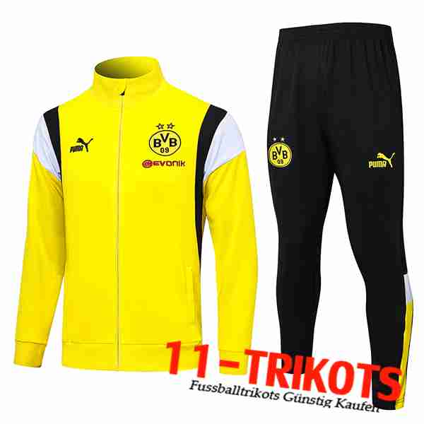 Dortmund Trainingsanzug (Jacke) Gelb 2023/2024 -02