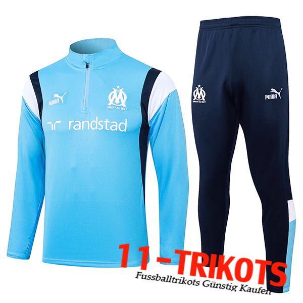 Marseille Trainingsanzug Hellblau 2023/2024 -06