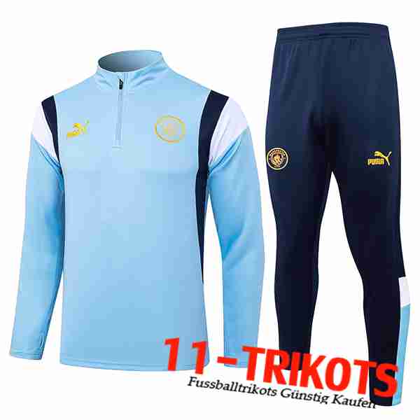 Manchester City Trainingsanzug Hellblau 2023/2024 -07