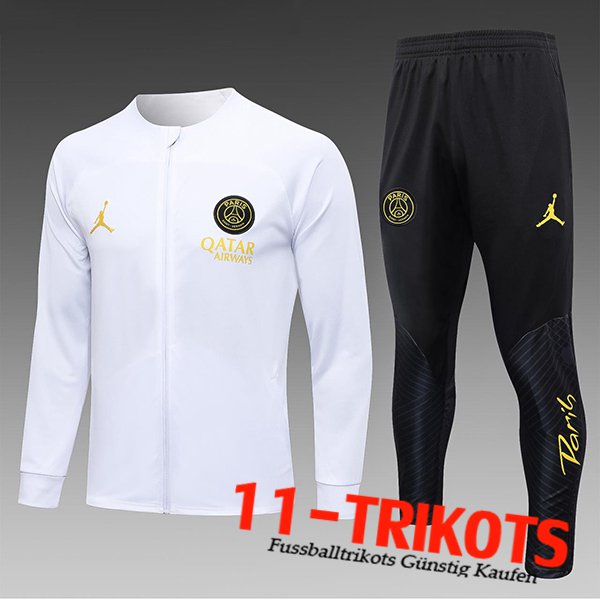Jordan PSG Trainingsanzug (Jacke) Kinder Weiß 2023/2024