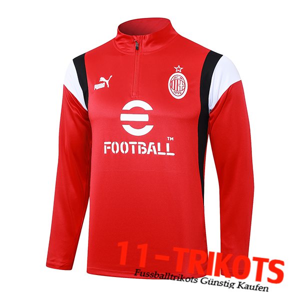AC Milan Training Sweatshirt Rot 2023/2024 -02