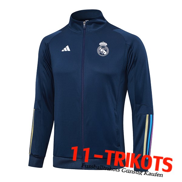 Real Madrid Trainingsjacke Navy blau 2023/2024 -02