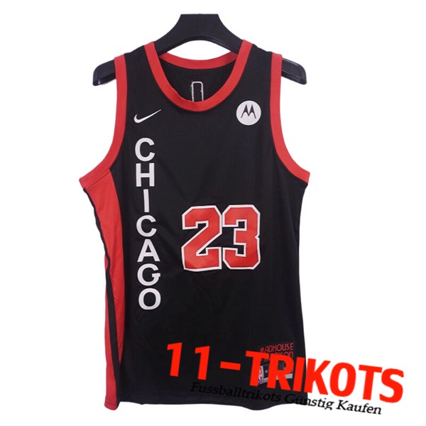 Chicago Bulls Trikot (JORDAN #23) 2023/24 Schwarz/Rot -03