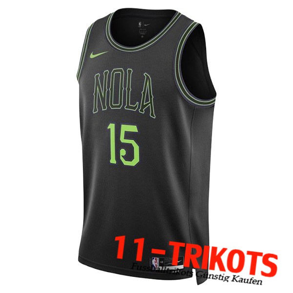 New Orleans Pelicans Trikot (ALVARADO #15) 2023/24 Schwarz/Grün