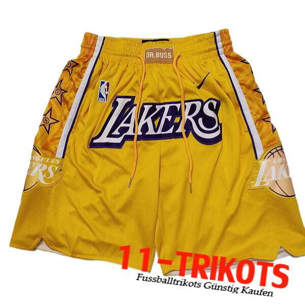 Los Angeles Lakers Shorts NBA 2023/24 Gelb -02
