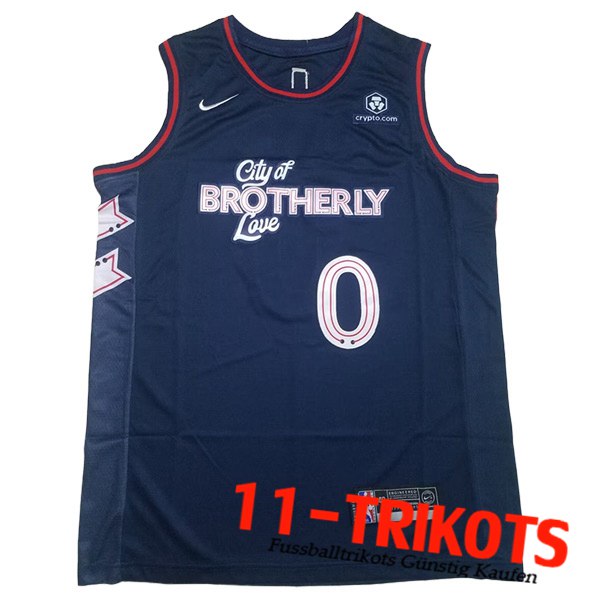 Philadelphia 76ers Trikot (MAXEY #0) 2023/24 Dunkelblau