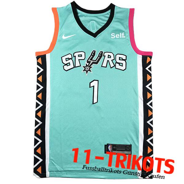 San Antonio Spurs Trikot (WEMBANYAMA #1) 2023/24 Grün