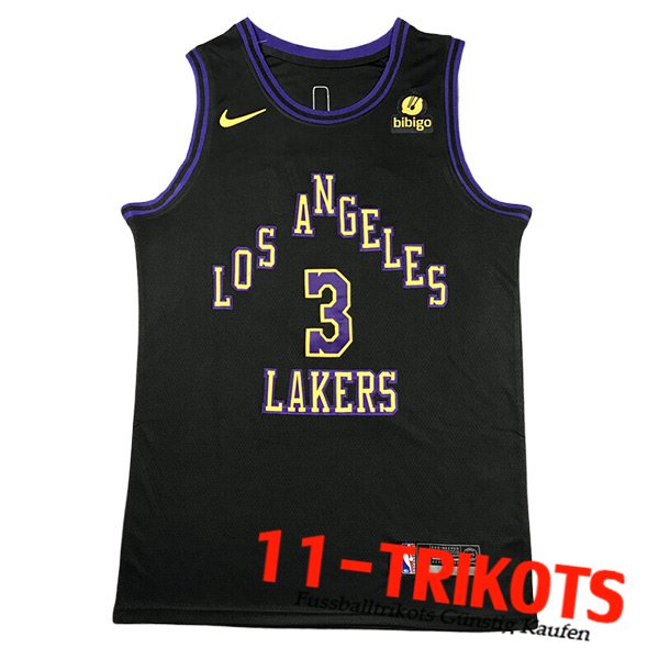 Los Angeles Lakers Trikot (DAVIS #3) 2023/24 Schwarz -02