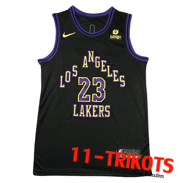 Los Angeles Lakers Trikot (JAMES #23) 2023/24 Schwarz -02