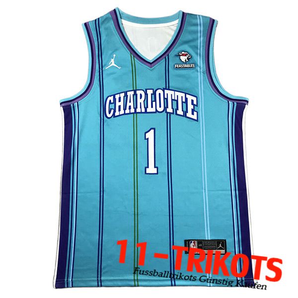 Charlotte Hornets Trikot (BALL #1) 2023/24 Grün/Blau