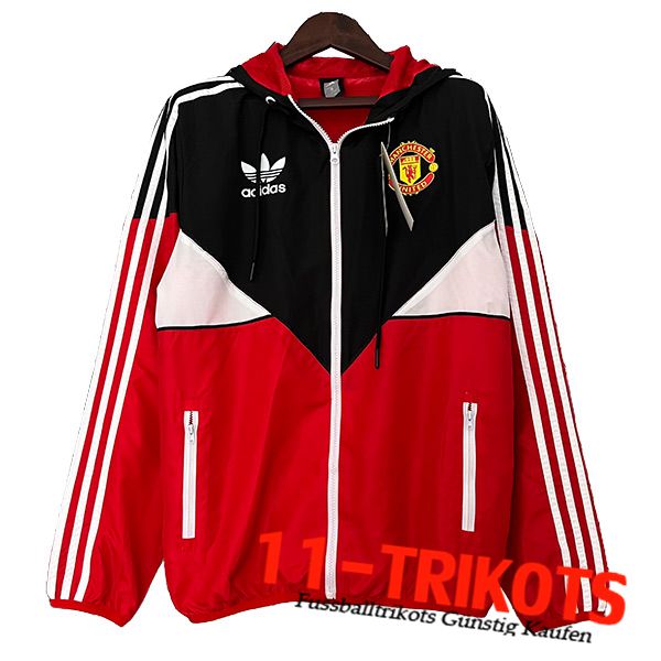 Manchester United Windjacke Rot/Schwarz 2023/2024 -02