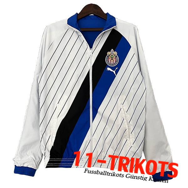 C.D.Guadalajara Windjacke Weiß 2023/2024