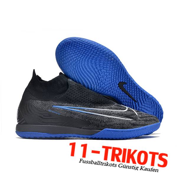 Nike Fussballschuhe Phantom GX Elite DF Link IC Schwarz/Blau