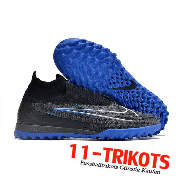 Nike Fussballschuhe Phantom GX Elite DF Link TF Schwarz/Blau