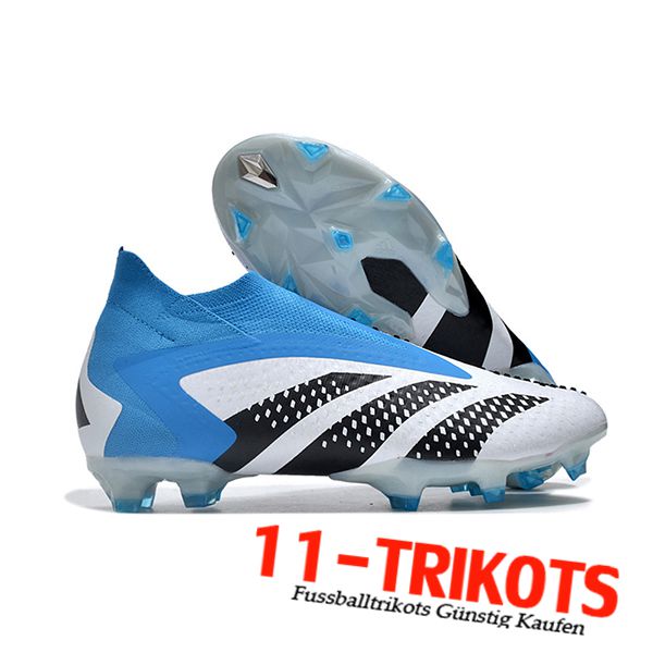 Adidas Fussballschuhe PREDATOR ACCURACY+ FG BOOTS Weiß/Schwarz/Blau