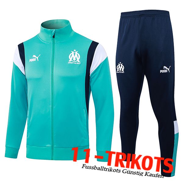 Marseille Trainingsanzug (Jacke) Hellblau 2023/2024 -03